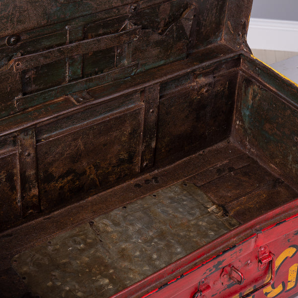 Hand Painted Iron Trunk Carnival