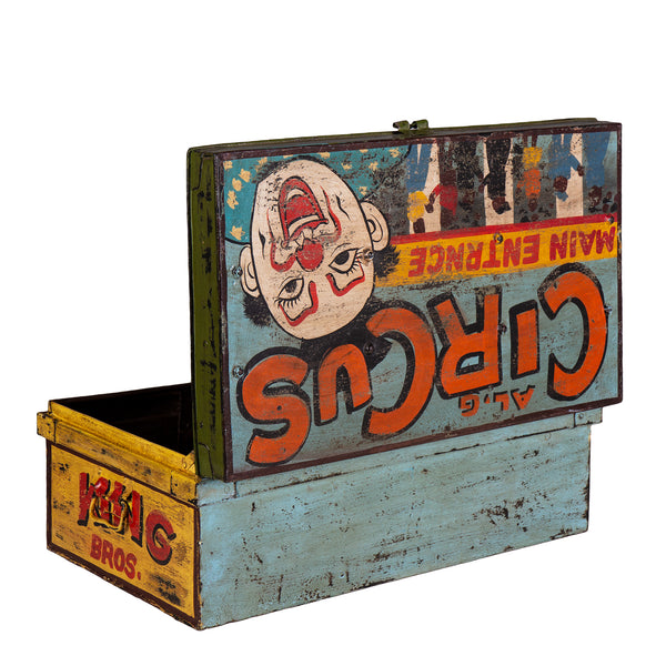 Hand Painted Iron Trunk Carnival