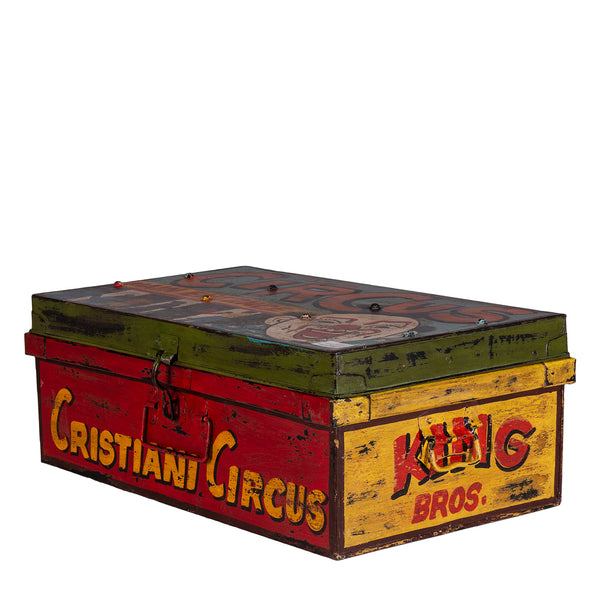 Hand Painted Iron Trunk Carnival
