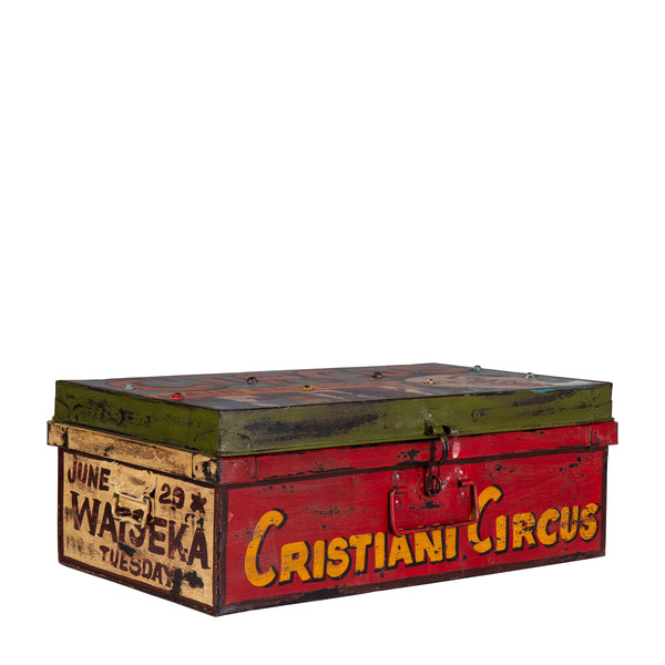 Hand Painted Iron Trunk Carnival