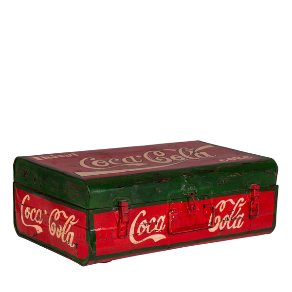 Hand Painted Iron Trunk Coca Cola