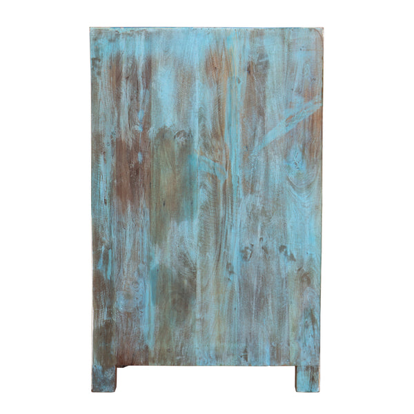 Hand Painted British Bulldog Narrow 1 Door Cabinet