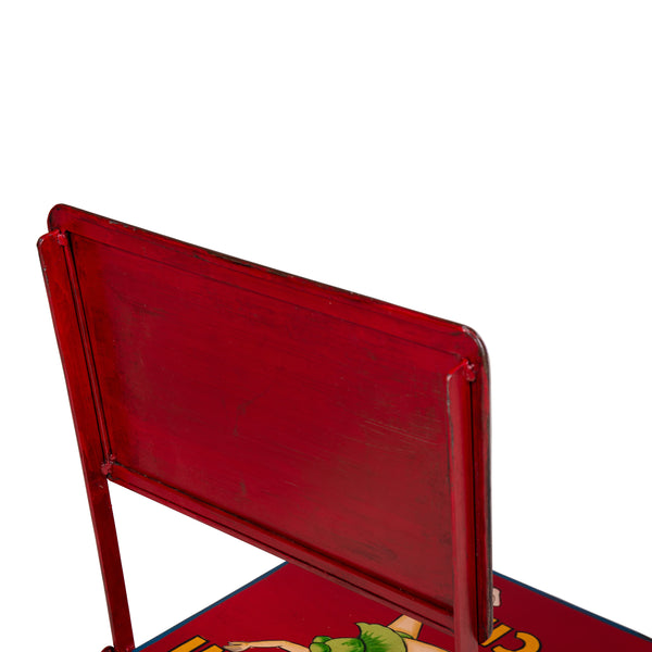 Hand Painted Iron Circus Folding Chair
