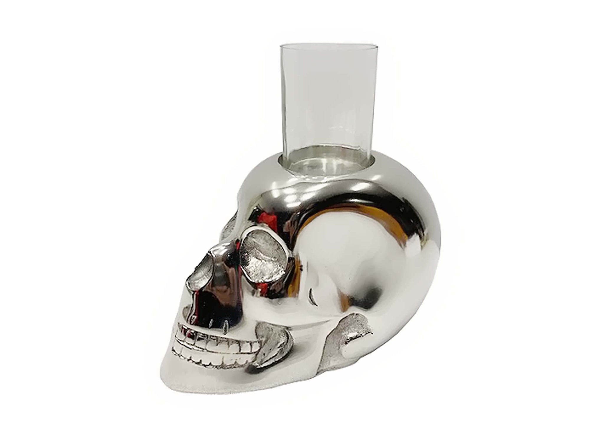 Skull with Glass Jar