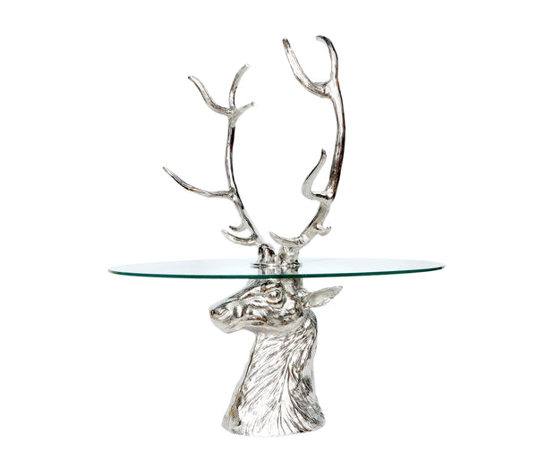 Deer Glass Table 90cm