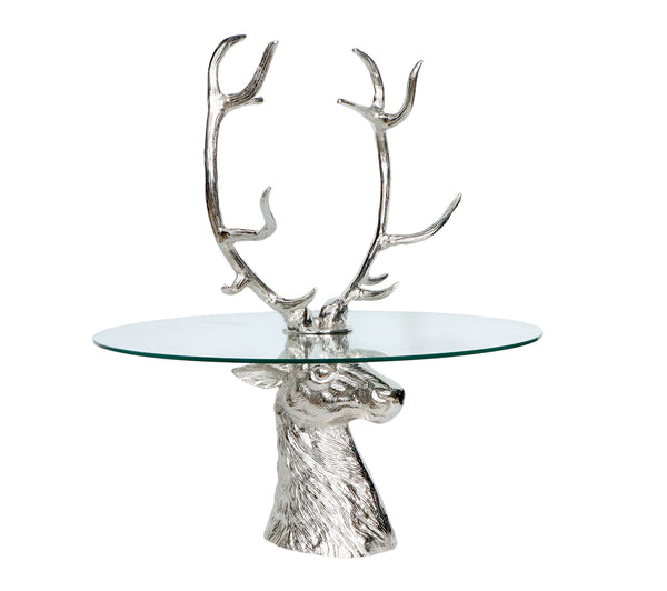 Deer Glass Table 90cm