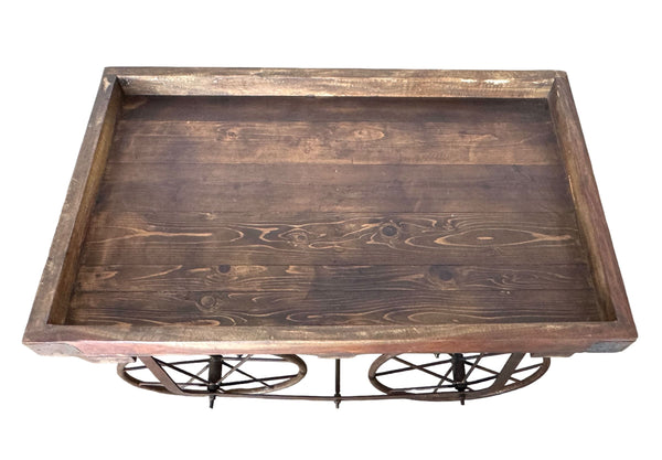 Iron and Wood Small Cart