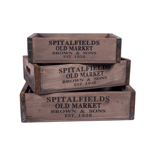 Set of 3 Nesting Boxes - Spitalfields Market