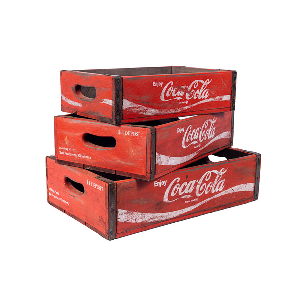 Set of 3 Nesting Coca-Cola Boxes