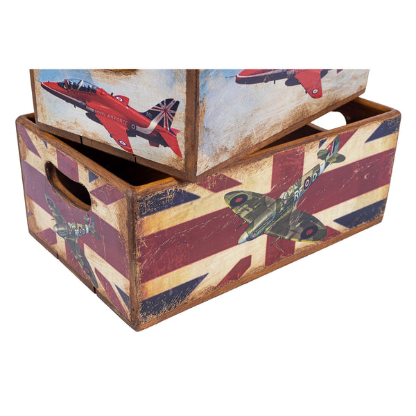 Set of 5 Nesting Shellfish Boxes - British