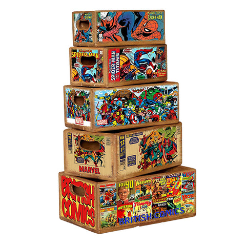 Set of 5 Shellfish Nesting Boxes - Marvel Comic