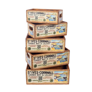 Set of 5 Shellfish Nesting Boxes - St Ives