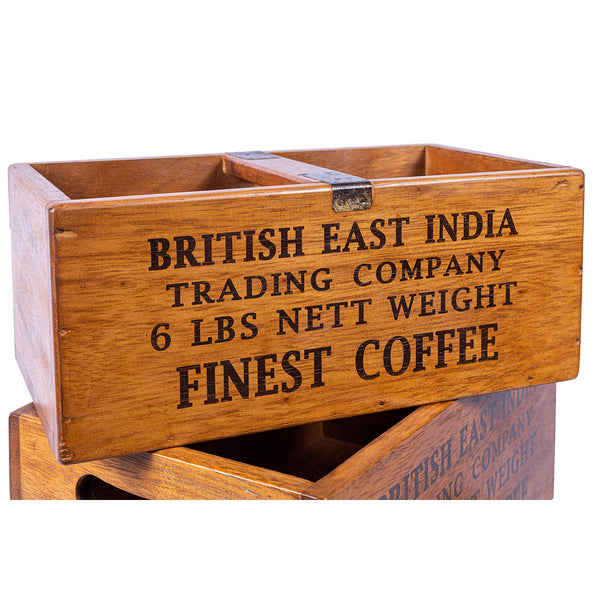 Set of 3 Large Nesting Vintage Boxes - British East India