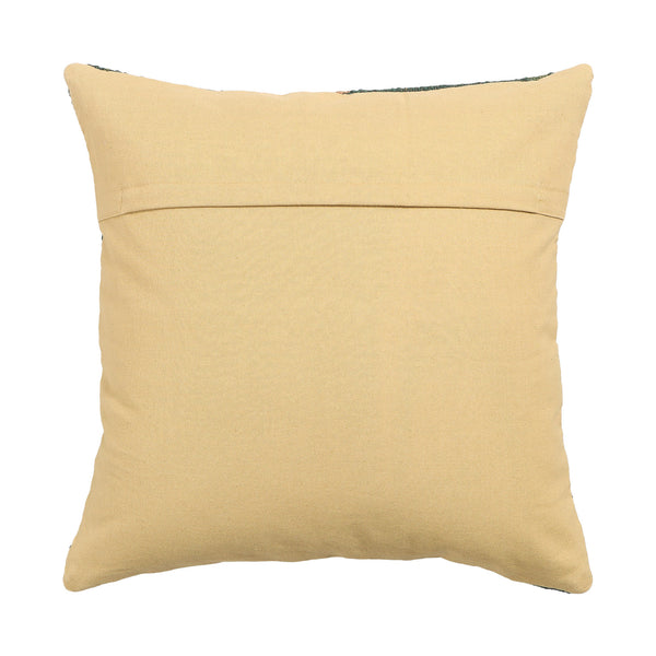 Kilim Flatweave Square Cushion - Green