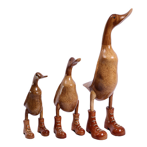 Set of 3 Ducks - Boots with Laces