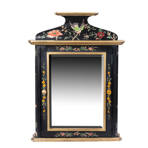 Black Lyre Bird Design Key Cabinet