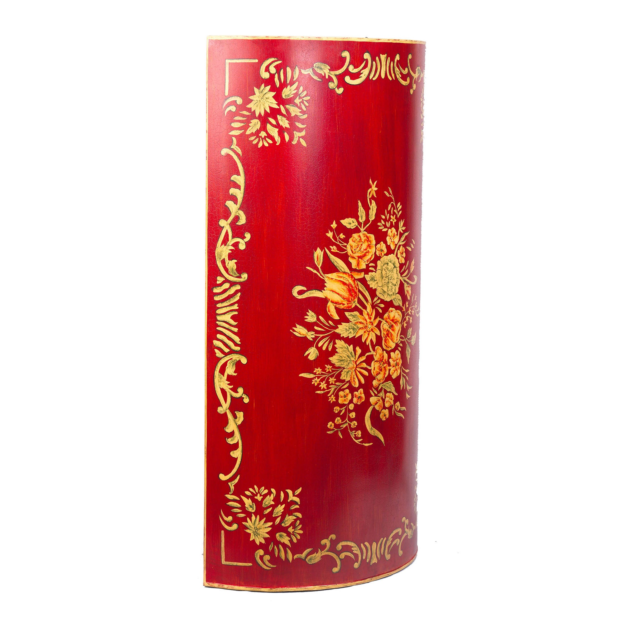 Red Floral Design Umbrella Stand