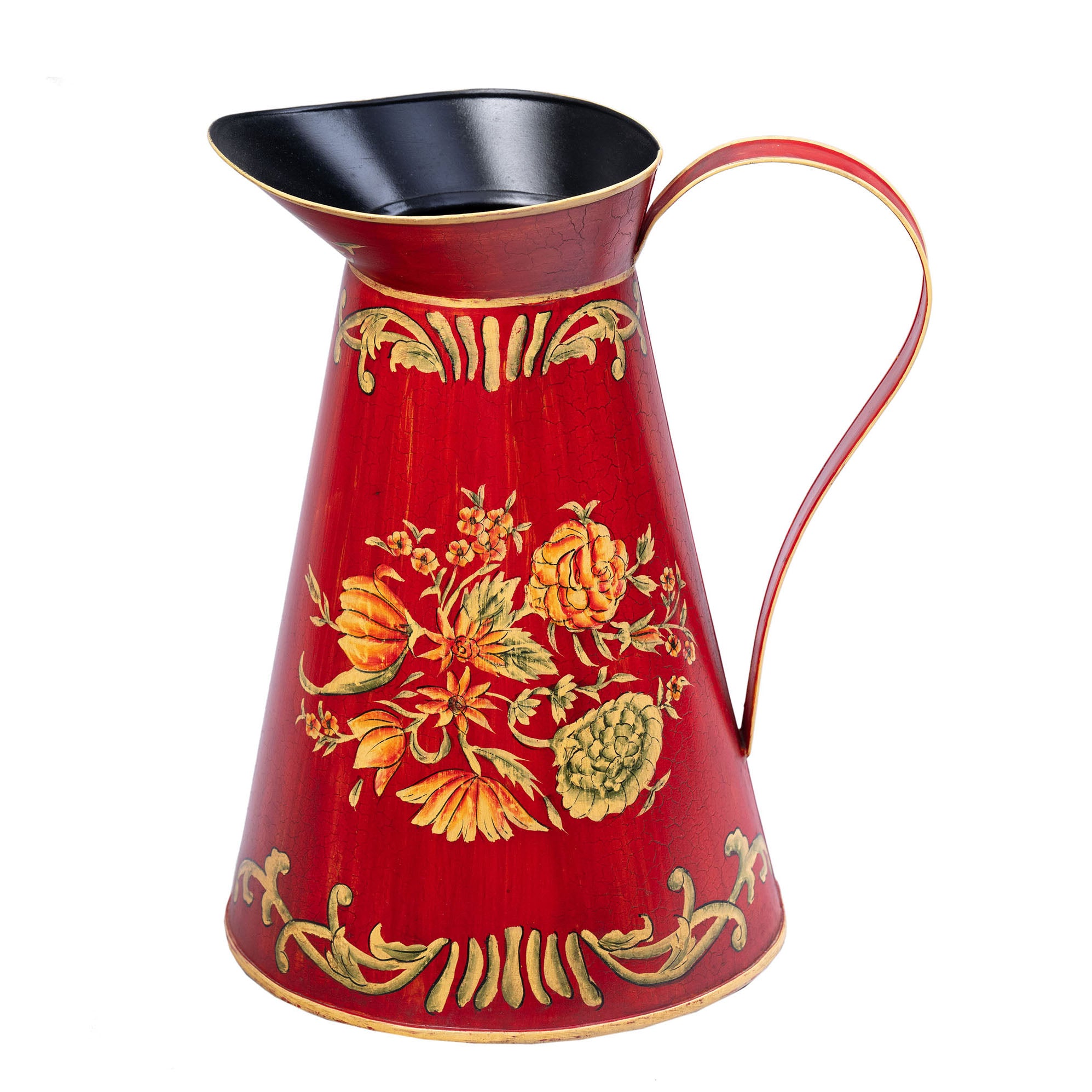 Red Floral Design Pitcher Jug