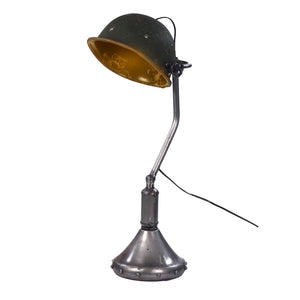 Vintage Soldiers Helmet Table Lamp