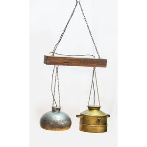 Reclaimed Pots Ceiling Lamp