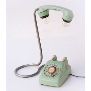 Vintage Telephone Twin Table Lamp