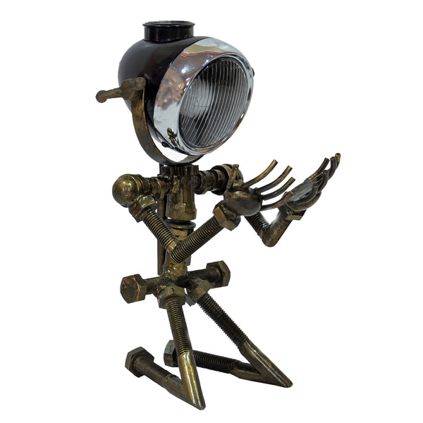 Reclaimed Parts Robot Table Lamp - Down On His Knees