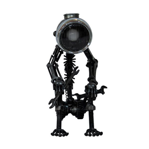 Reclaimed Parts Robot Table Lamp - A Long Wait