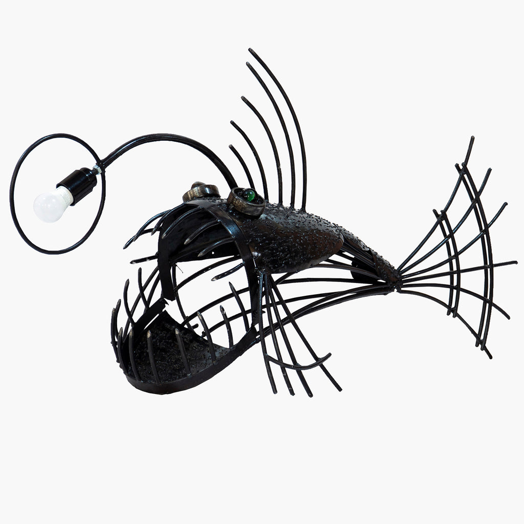 Reclaimed Parts Anglerfish Table Lamp Reclaimed Parts Anglerfish Table Lamp