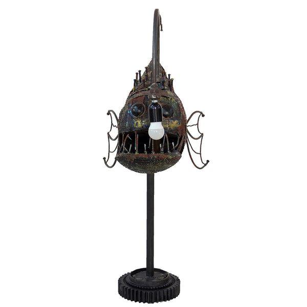 Steampunk Fish Table Lamp