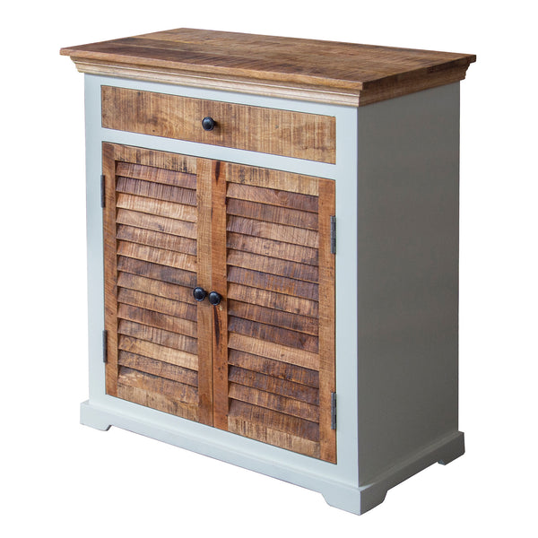 Cabinet with Drawer & 2 Louvered Doors