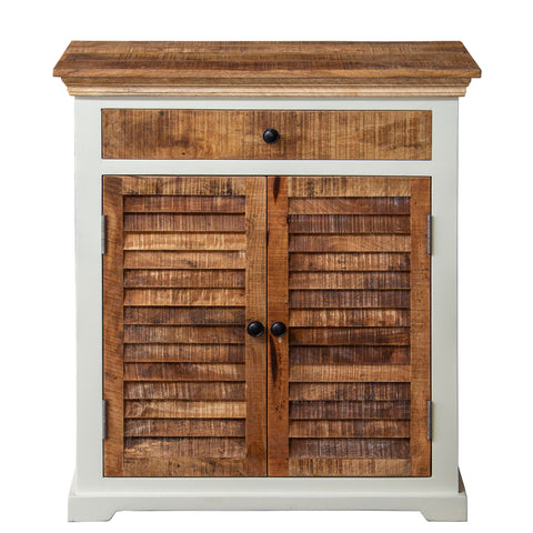 Cabinet with Drawer & 2 Louvered Doors
