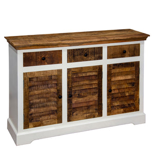 3 Drawer Sideboard with Louvered Doors