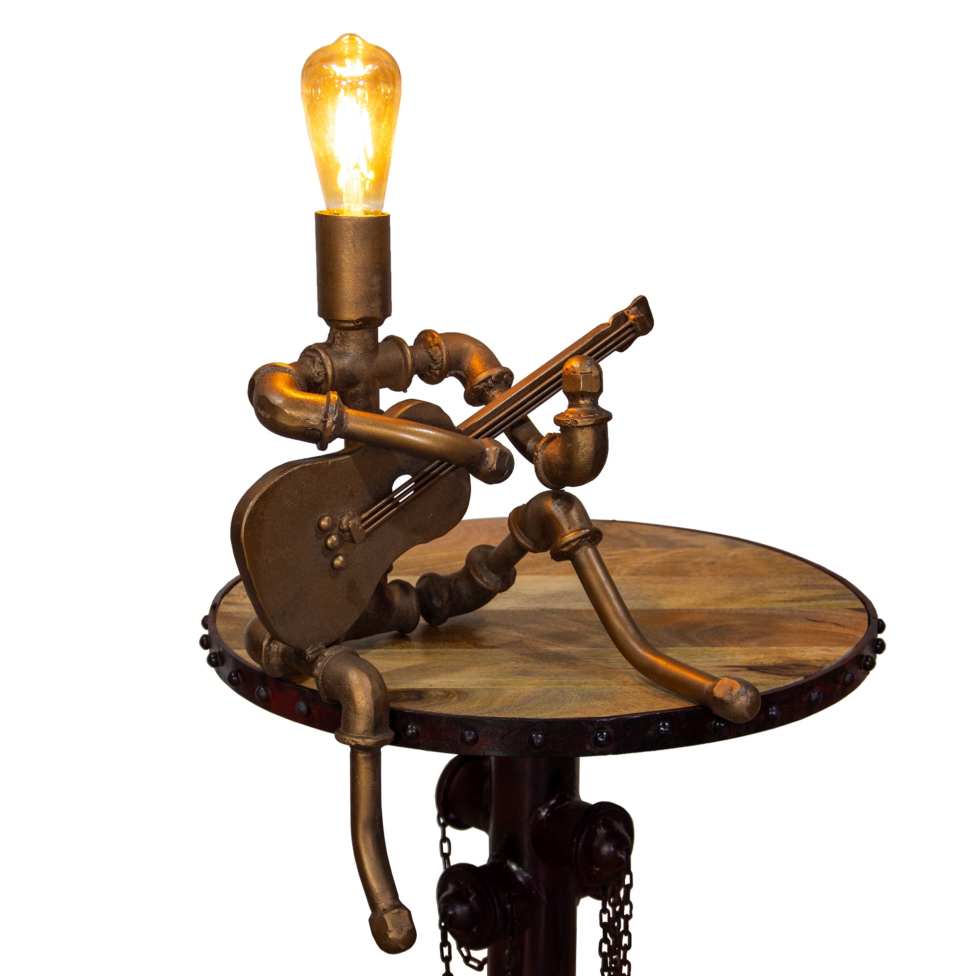 Industrial Guitarist Table Lamp
