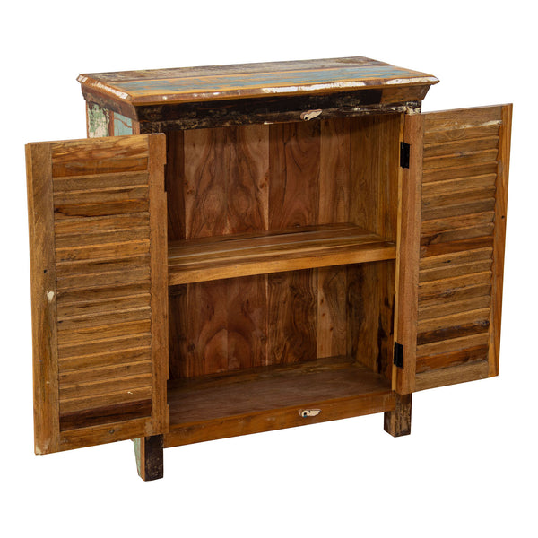 Marine Recycled 2 Louvered Door Sideboard