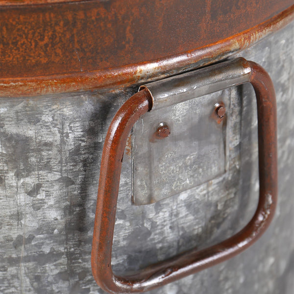 Tractor Seat Stool with Milk Churn Base