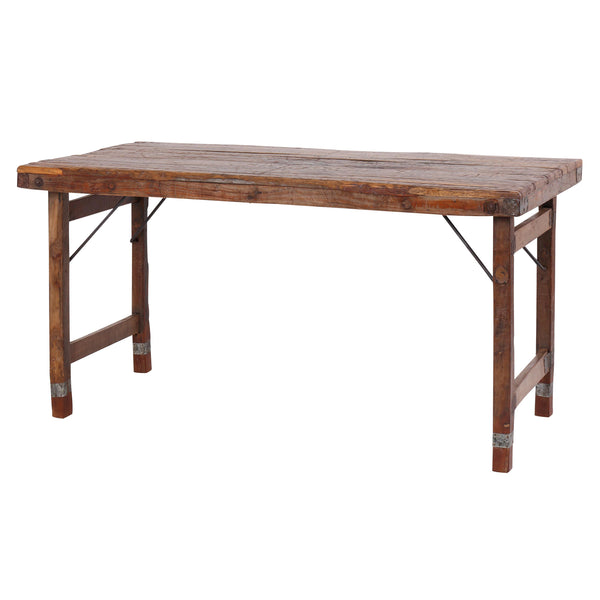 1.8m Vintage Folding Wood Table