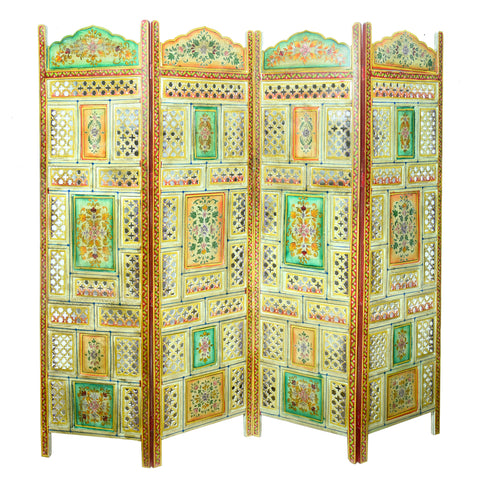 Antique Hand Painted Screen