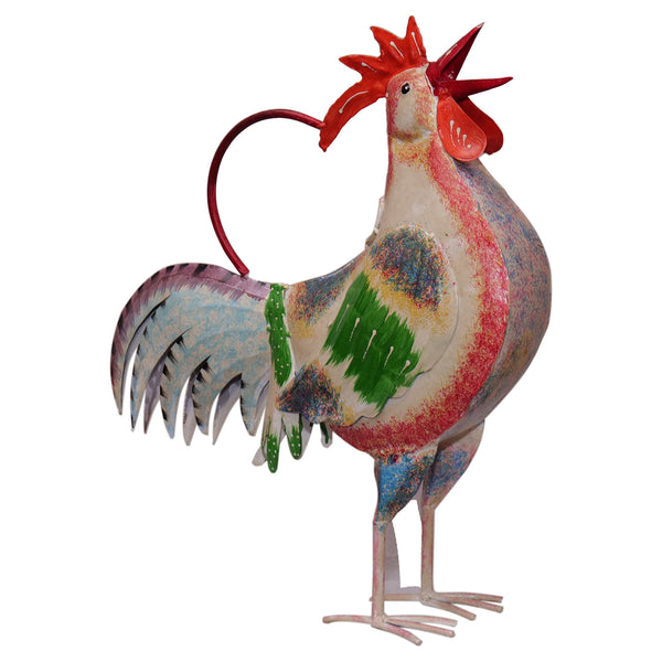 Rooster Iron Watering Can Assorted Colours