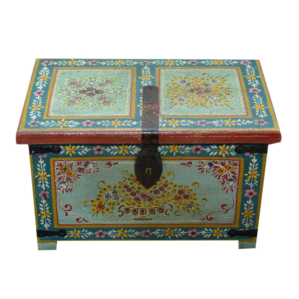 Hand Painted Lift Top Chest