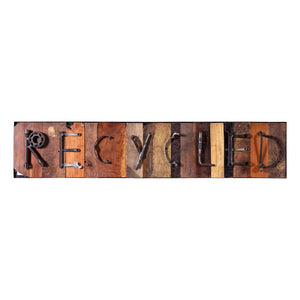 Reclaimed Parts Large Recycled Sign