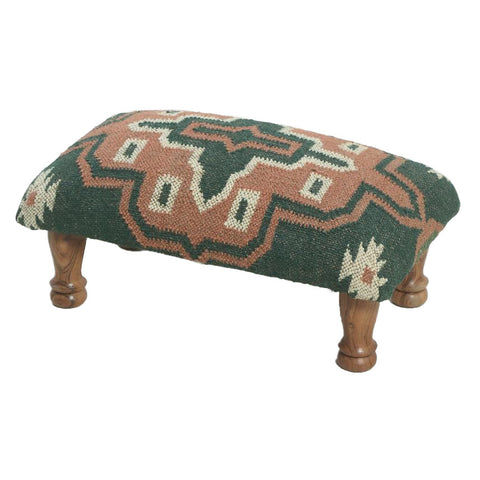 Rectangle Footstool Green