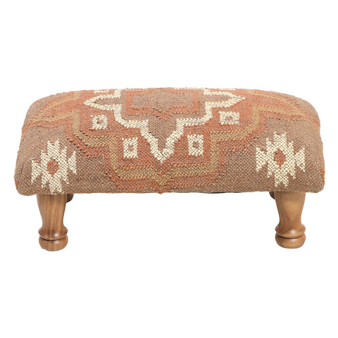 Rectangle Footstool - Orange