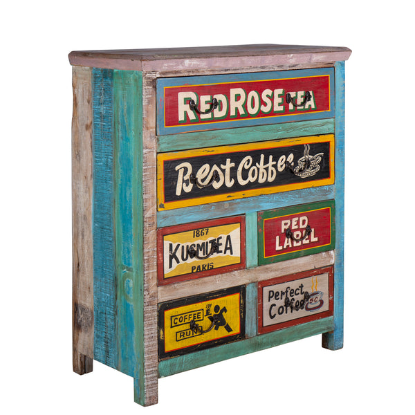 Hand Painted Chest of Drawers