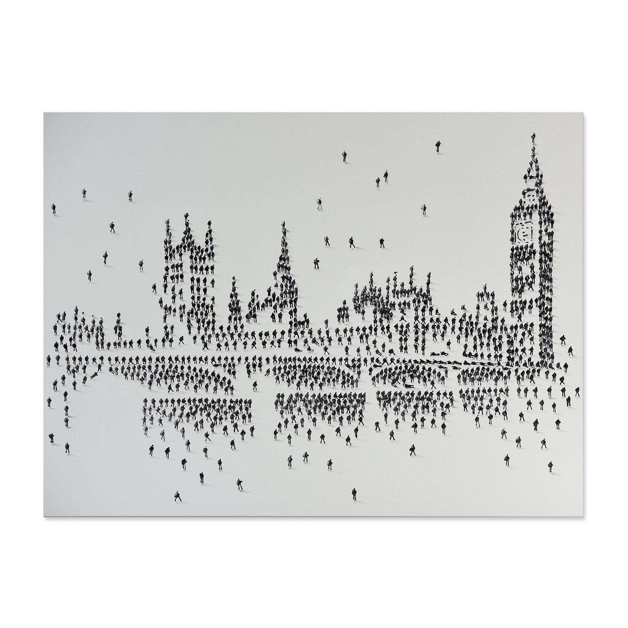 Handpainted London Skyline Canvas
