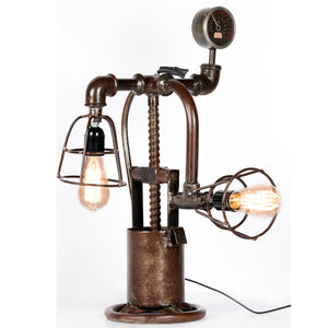 Industrial Twin Table Lamp