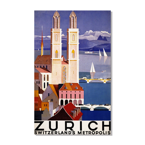 Art Deco Zurich Canvas Print