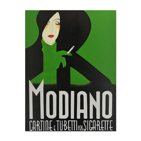 Hand Painted Art Deco Modiano Canvas